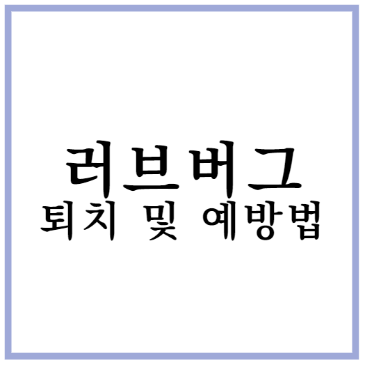 러브버그 퇴치